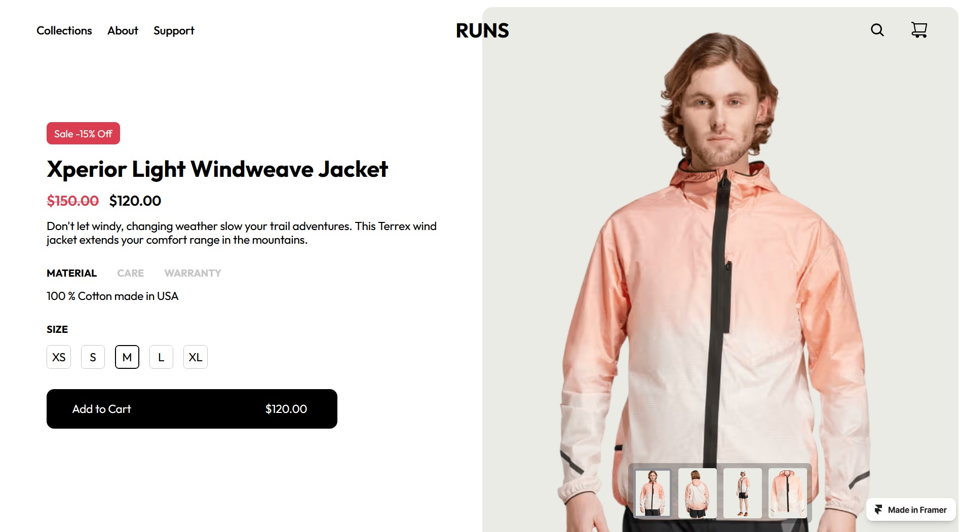 RUNS e-commerce platform preview